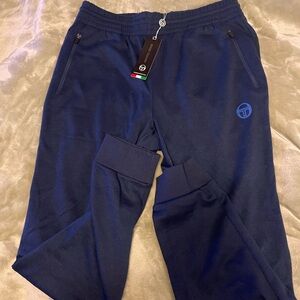 Sergio Tacchini Navy Blue Logo Joggers